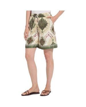 Lyssé Adhara Satin Drawstring Shorts - Green