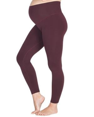 Modern Eternity Maternity Modern Eternity Seamless Yoga Maternity Leggings - Blue