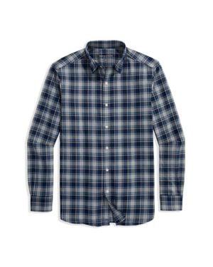 Vineyard Vines Jethro Plaid Tech Twill Button-Up Shirt - Blue