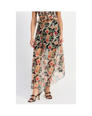 En Saison Eden Pleated Maxi Skirt - Metallic