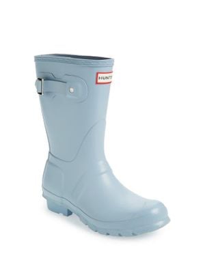 HUNTER Original Short Waterproof Rain Boot - Blue