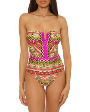 BCA by Rebecca Virtue Moroccan Tile One-Piece Swimsuit - Pink