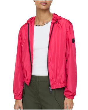 Burberry Nylon Nelson Hooded Jacket - Red