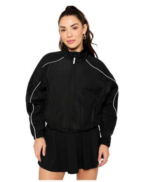 Fabletics Tempo Lightweight Windbreaker - Black