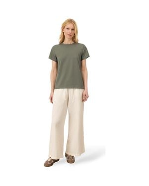 Pact Luxe Essential Crewneck Tee Made With Organic Cotton - Green
