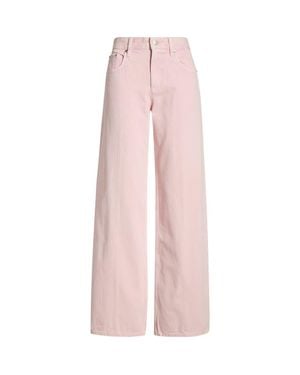 Helmut Lang Wide Leg Organic Cotton Jeans - Pink