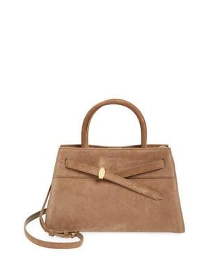 Veronica Beard Suede Dash Bag - Brown