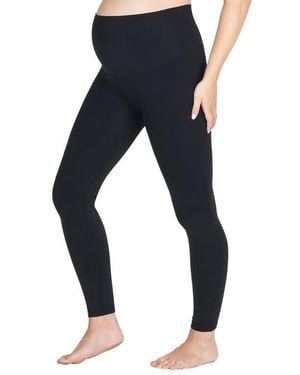 Modern Eternity Maternity Modern Eternity Seamless Yoga Maternity Leggings - Blue
