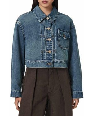 AllSaints Blink Cropped Jacket - Blue