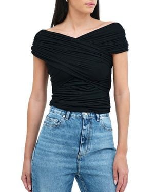 MARCELLA Alyssa Infinity Jersey Top - Black