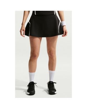 Nike Court Advantage Dri-Fit High Waist Tennis Skort - Black