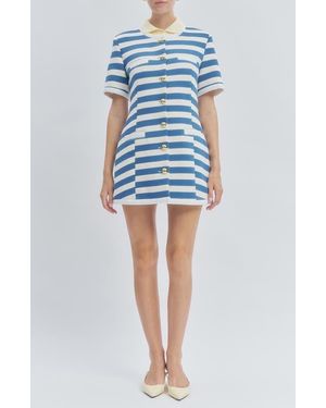 Maude Club Taylor Stripe Dress - Blue