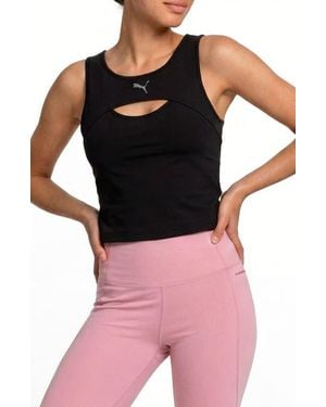 PUMA Shape Keyhole Performance Tank - Black