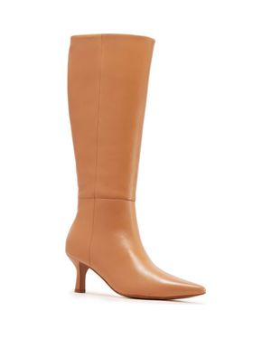 Frankie Allegra Pointed Toe Knee High Boot - Brown