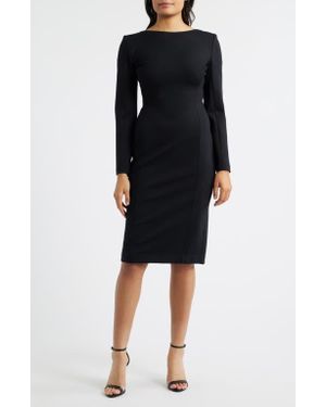 Spanx Long Sleeve Low Back Dress - Black