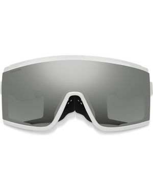 Smith Pursuit 148Mm Chromapop Glacier Photochromic Polarized Shield Sunglasses - Gray