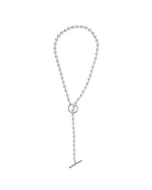 Uno De 50 Long Link Bead Necklace - Blue