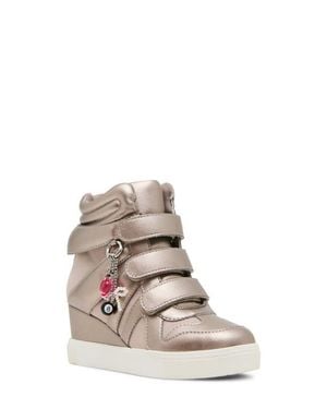 Steve Madden Kids' Jmavis High Top Wedge Sneaker - Natural