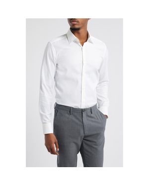 BOSS Hank Kent Slim Fit Stretch Dress Shirt - White