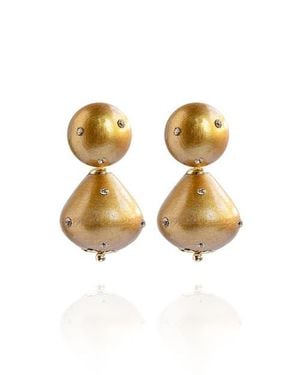Saule Label Nina Jet Earrings - Metallic