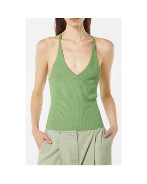 Scotch & Soda Rib Racerback Sweater Tank - Green