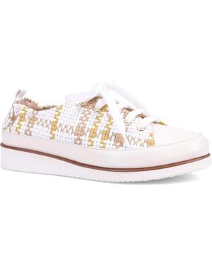Ron White Nova Woven Low Top Sneaker - White