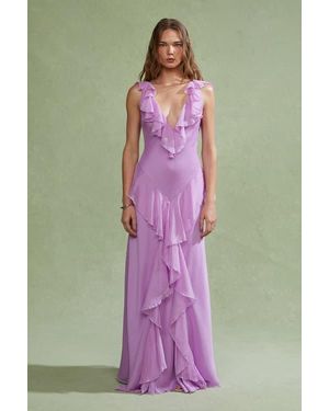 AMUR Estella Bias Gown - Green