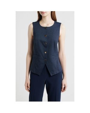 Bernardo Scoop Neck Vest - Blue