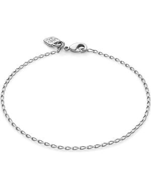 Uno De 50 Oval Link Charm Bracelet - Metallic