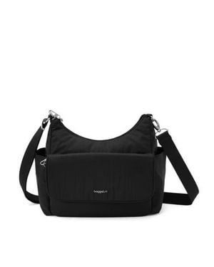 Baggallini Securtex Journey Anti-Theft Hobo - Black