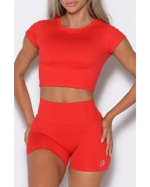 Bombshell Sportswear Fit Fam Active Tee - Red