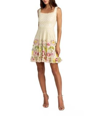 mac duggal white pearl beaded square neck mini dress Black Pearl Beaded High Low Gown
