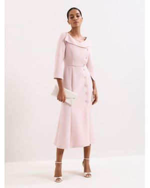 Phase Eight Sienna Tux Dress - Pink