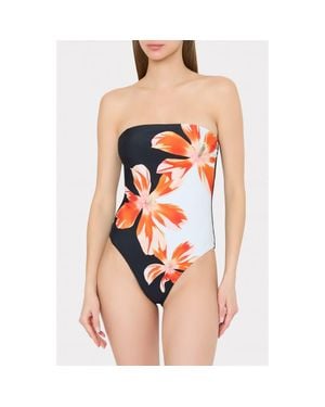 MILLY Tropical Flame One-Piece Swimsuit - Orange