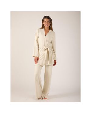 Softflex Cloud Fleece Robe - Natural