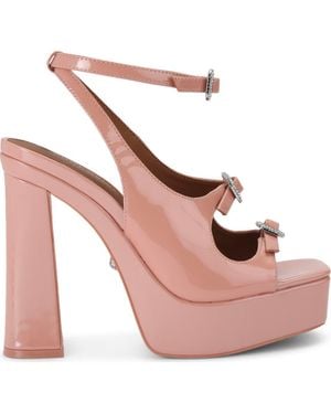 Kurt Geiger Triple Buckle Platform Sandal - Pink