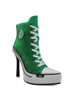 Zigi Adiel Platform Bootie - Green