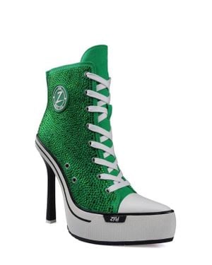 Zigi Adiel Platform Bootie - Green