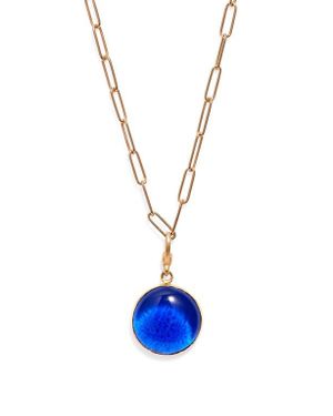 Soko Umbo Circle Pendant Necklace - Blue