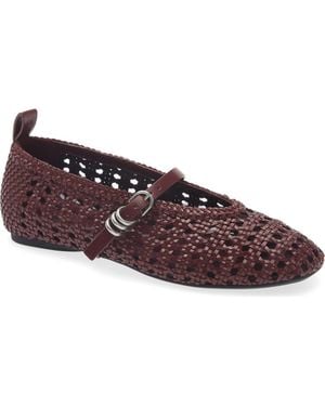 Rag & Bone Spire Woven Mary Jane Flat - Purple