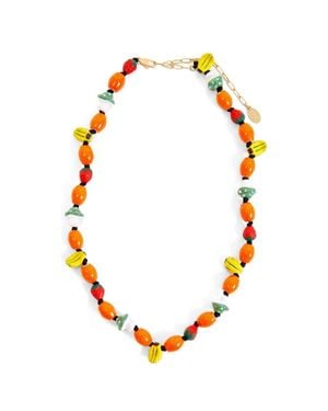 Clare V. Les Fruits De Cv Necklace - Orange