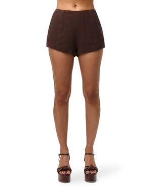 Naked Wardrobe San Tropez High Waist Shorts - Black