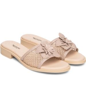 Nero Giardini Floral Slide Sandal - Pink