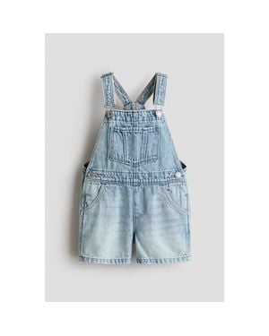 H&M Denim Dungaree Shorts - Blue