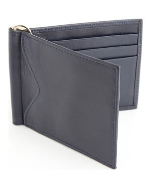 ROYCE New York Rfid Leather Money Clip Card Case - Gray