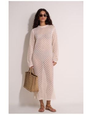 Gottex Beach Life Isabel Crochet Cover-Up Dress - Natural