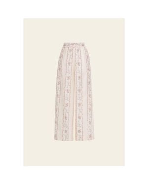 Agua Bendita Tota Navegante Trouser - White