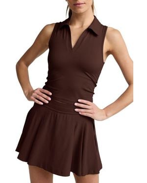 Beyond Yoga Sport Active Polo Tank - Brown