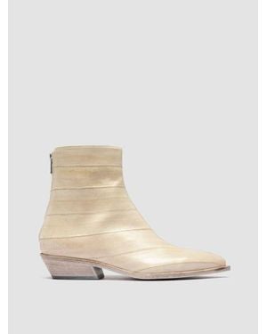 Officine Creative Noelie Dd 109 Leather Ankle Boots - Natural