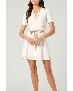 Shoshanna Veneto Knit Maggie Dress - Natural